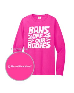 Bans Off Our Bodies Block Art Long Sleeve T-Shirt