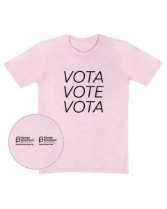 Vota Vote Vota Light Pink T-Shirt