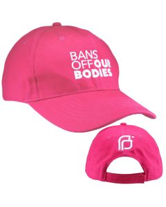 Bans Off Our Bodies Pink Baseball Cap