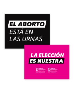 We Decide Spanish Placard