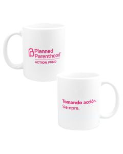 Tomando Accion. Siempre. C-Handle Ceramic Mug